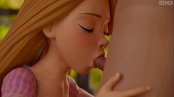 Rapunzel from Tangled Gives her First Blowjob (HentaiSpark.com)