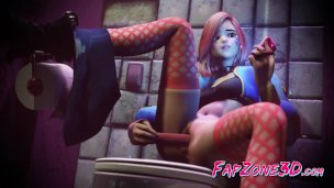 Anime DVa from Overwatch Gets Thumped by a Huge Cock