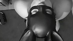 Bad bunny blowing