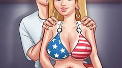 Summertime Saga – Groping boobies by the beach side (Pt.19)