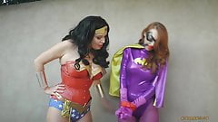 Batgirl get a pair of cement shoes!