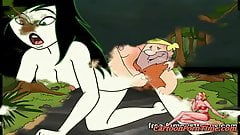 Famous hentai toon heroes orgy