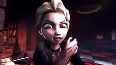 Frozen, Elsa the ice queen has her fun, Disney princess