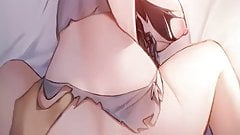 hentai beautiful girl eating cock with pussy