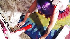 LadytheTramp as Aphrodite pony dildo suck and tease