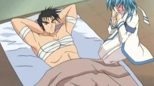 Naughty anime girls riding huge cocks