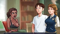 Summertime Saga – Step mom jerking us on car (Pt.22)