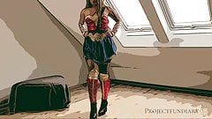 wonder woman cosplay – used like a slut, projectsexdiary