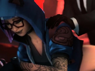 Blonde 3D sluts riding big dick in different positions