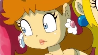 Peach and Daisy Nude in Bed