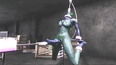 3D futa hentai virtual fuck cock machine and now real