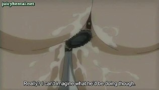 Anime babe gets fucked by a dildo