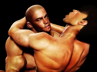 Big Cock Muscular Males 3D