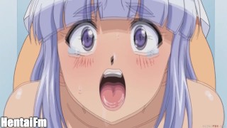 Жена трахает подростка девственника пока ее муж за дверью | хентай без цензуры аниме