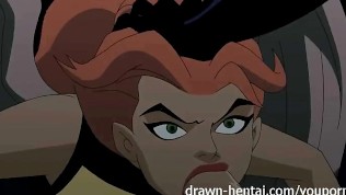 Justice League Hentai – Two chicks for Batman dick