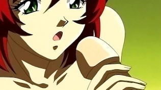 Rough hentai fuck with redhead from behind