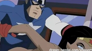 Superhero Hentai – Wonder Woman vs Captain America