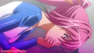 Uncensored hentai//Guy Fucks beauties at school