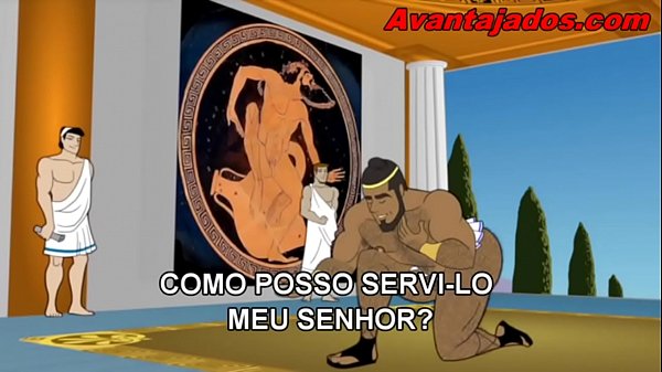 Desenho de sexo gay dos Gregos do Olimpo