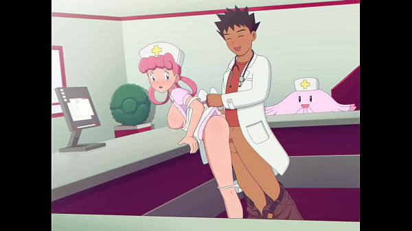 Pokemon Doc Brock fucking Nurse Joy   Cum inside