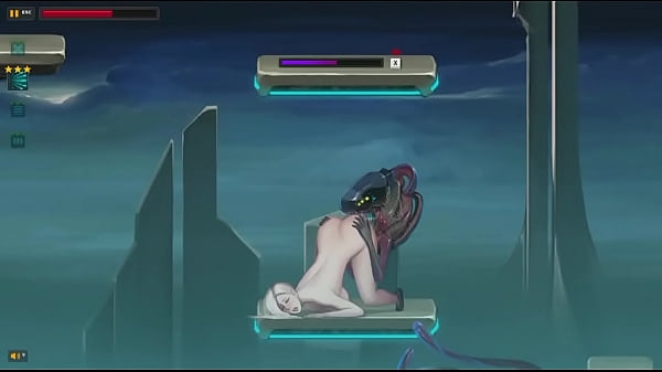 Pretty blonde girl hentai having sex with aliens monsters men in Dark Star action hentai ryona game new gameplay