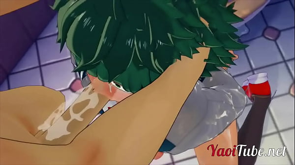 Boku No Hero Yaoi – Deku Blowjob Bakugou Dicks and he cums in his mouth