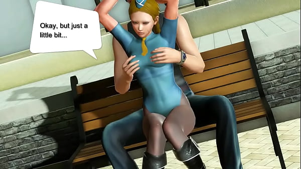 Cammy street fighter cosplay hentai game girl having sex with a strange man in new animated manga hentai with sex gameplay