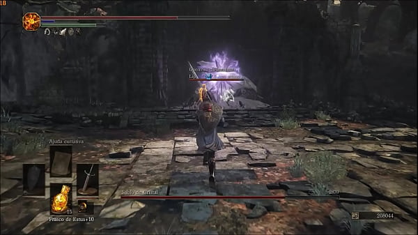 Dark souls 3 batalha de anime ao som de evangelion