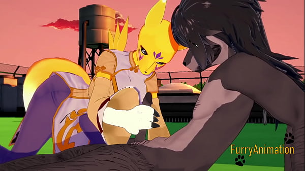 Digimon Hentai 3D Furry – Tomon handjoob and fucked by black dog – Anime Manga Japanese Yiff Porn Video