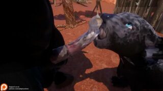 wild life game animation 3d monster minotaur sex woman black panther fuck village