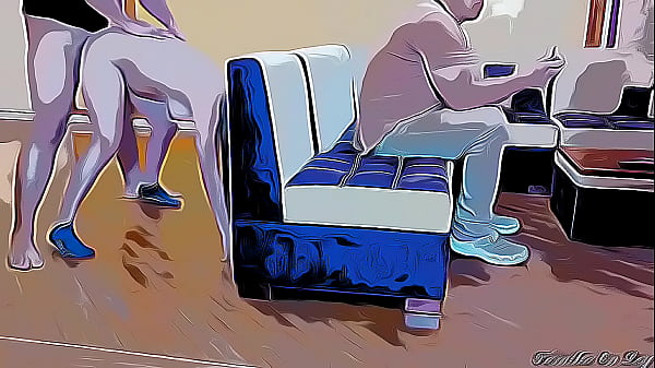 Esposa Caliente se Folla al Mejor amigo de su Marido mientras el Juega al lado NTR Cartoon Hentai