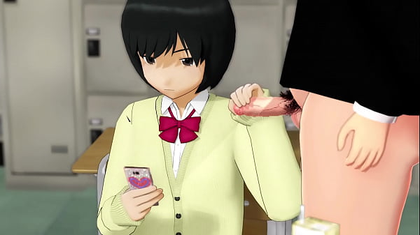 [MMD] School Girl Handjob Cumshot
