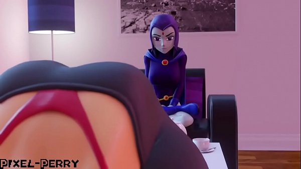 Raven y Starfire Animacion Futa