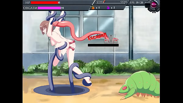 Schoolgirl hentai having sex with men and monsters in Orgafighter ryona act sex game
