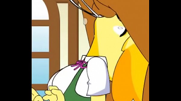 Superdeepthroat by a female dog (Cartoon)
