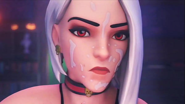 3D Dickgirl Mercy Cum on Face Ashe, Futa Cartoon Sex TR Video