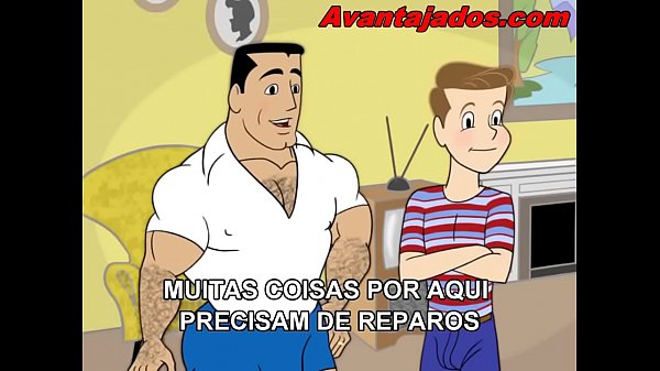 Desenho Gay em Familia Cartoon