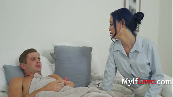 Mom With Blue Hair Catches Son Jerking To Her Picture