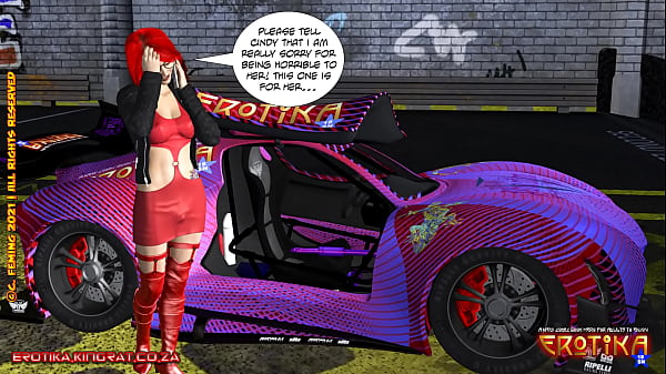 Chose your ride! Hot Porn-star or hot car –  Erika’s company car gets a modification – dildo for the driver as Erika needs some attitude adjustment behind the scenes of shooting  Erotika