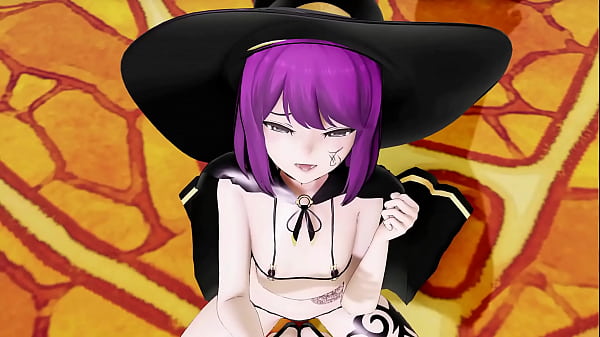 HENTAI HALLOWEEN VAMPIRE WITCH DANCE AND S-SEX KAWAII MMD 3D