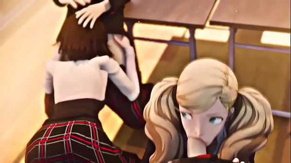 [amateurthrowaway] Ann Takamaki and Makoto Niijima suck cocks in class (Persona 5)