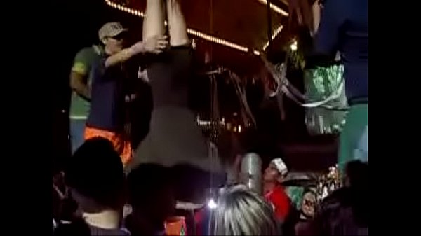 ENF – Exposed Tits At Party Spinning Upside Down