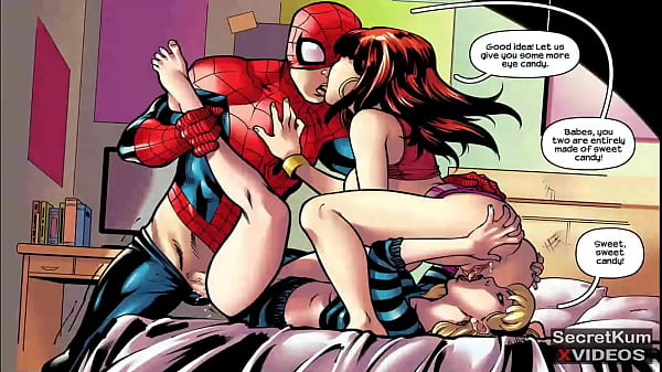 Spider-Man – Our Valentine – Marvel superhero Threesome