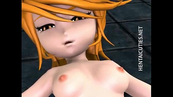 Hentai teenie bitch taking a big dick