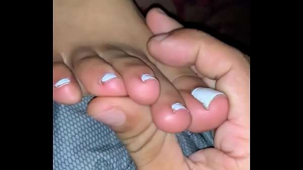 Touching my friends feet