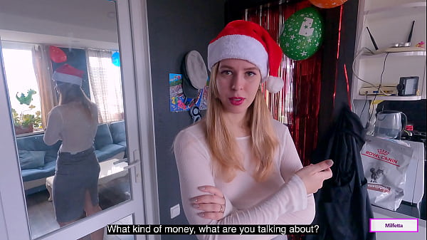 Coal Or Cock? – Santa Fulfills the Wish of a Naughty MILF